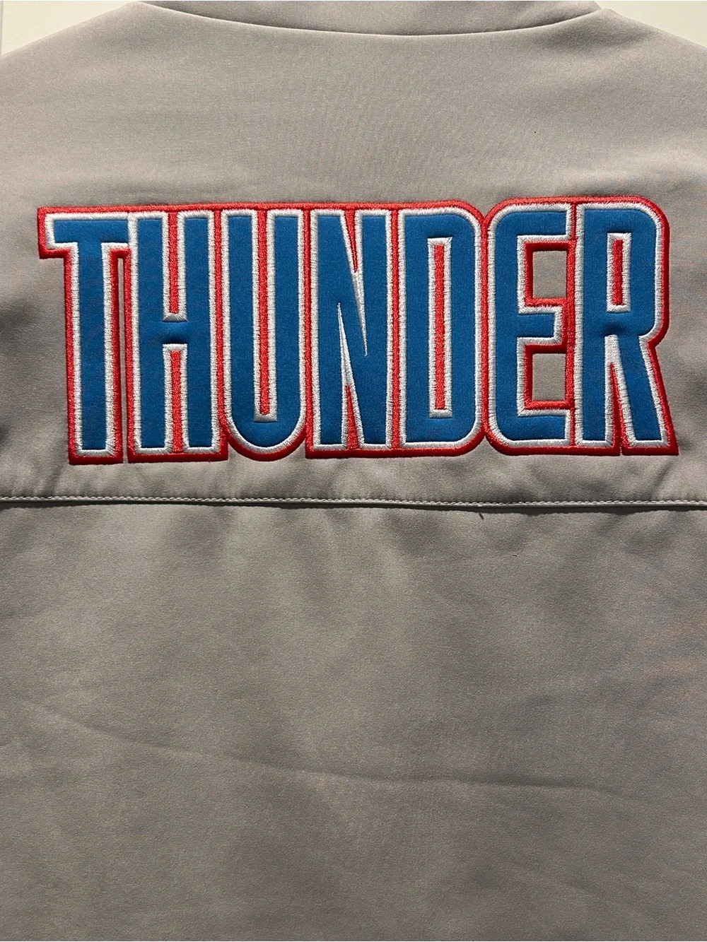 NBA Oklahoma City OKC Thunder Zip Shell Jacket Large